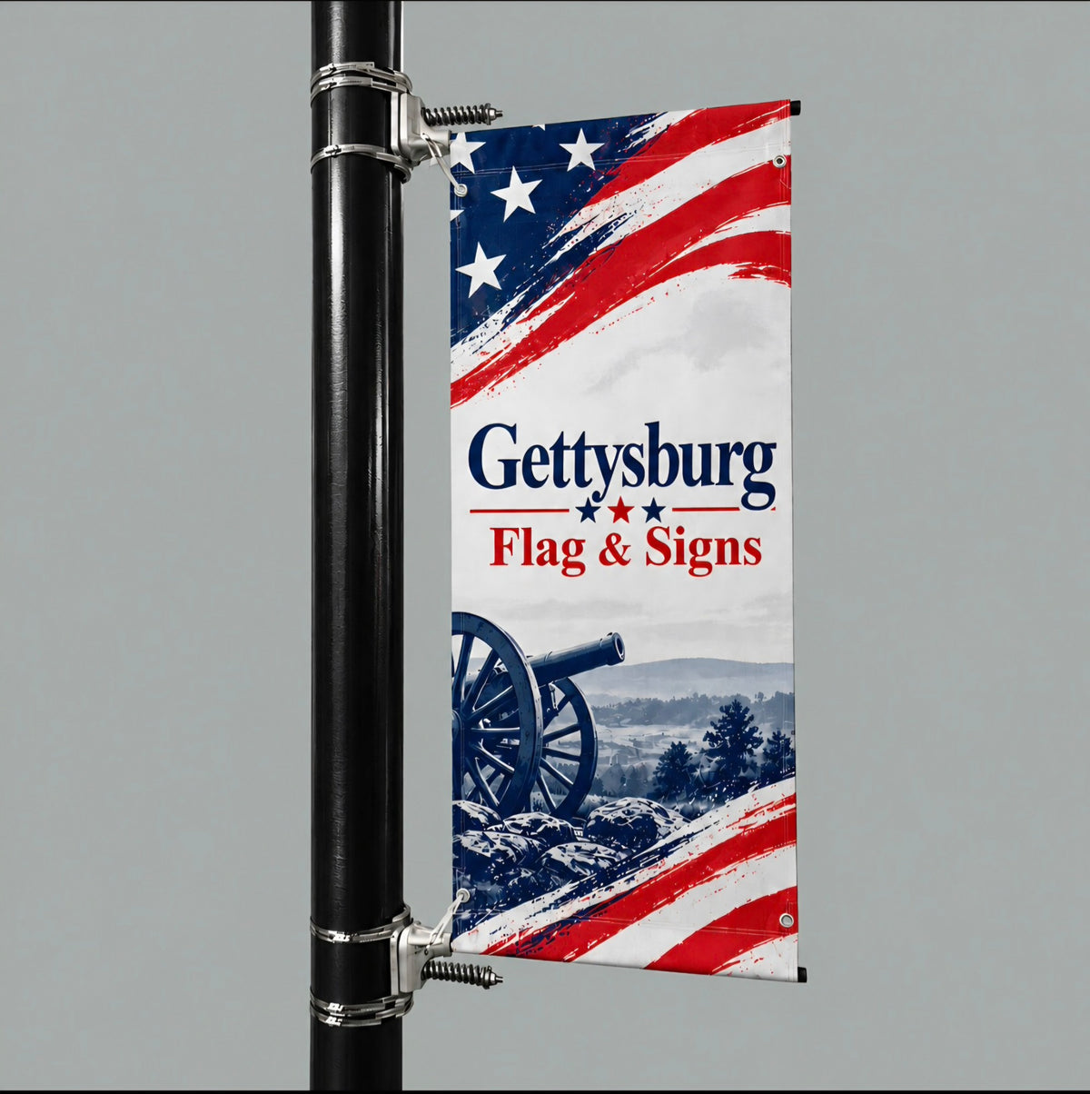 HEAVY DUTY SPRING-LOADED BANNER BRACKET KIT