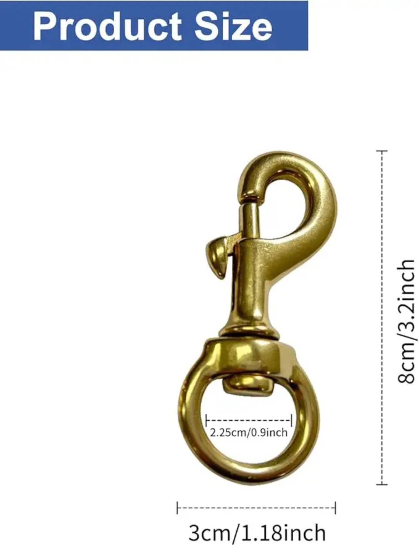 Flag clip (Gold finish) Qty.2